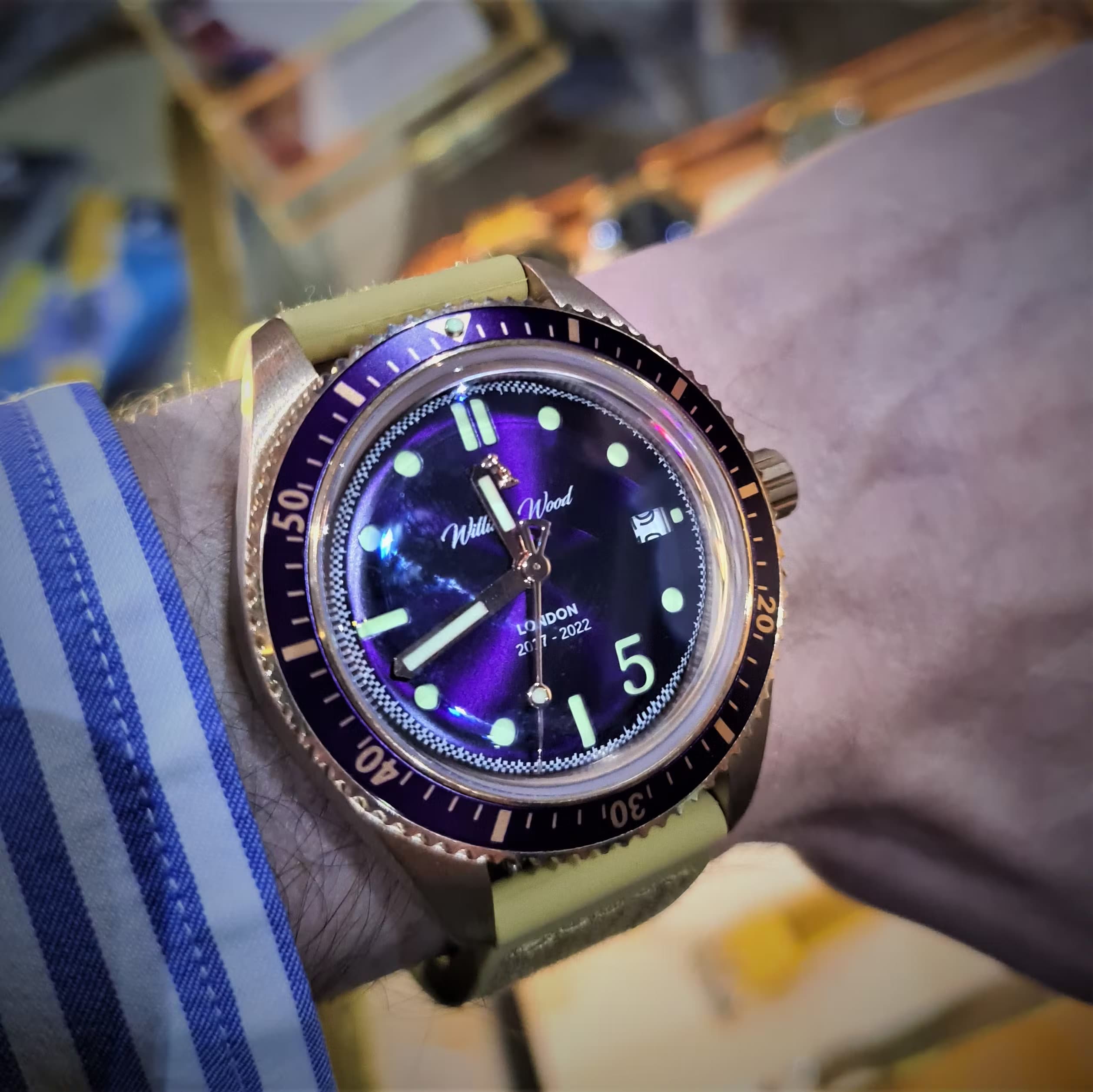 William Wood are a British Watch brand that is not present in retailers, and as such as best viewed at watch shows and fairs. The rest of their business is done online.