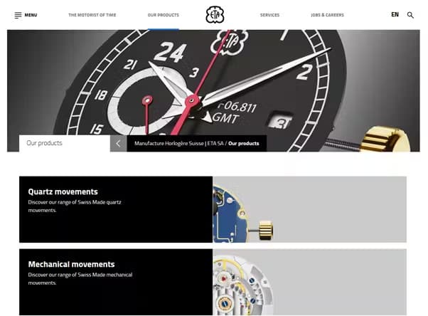 ETA is the largest Swiss movement manufacturer