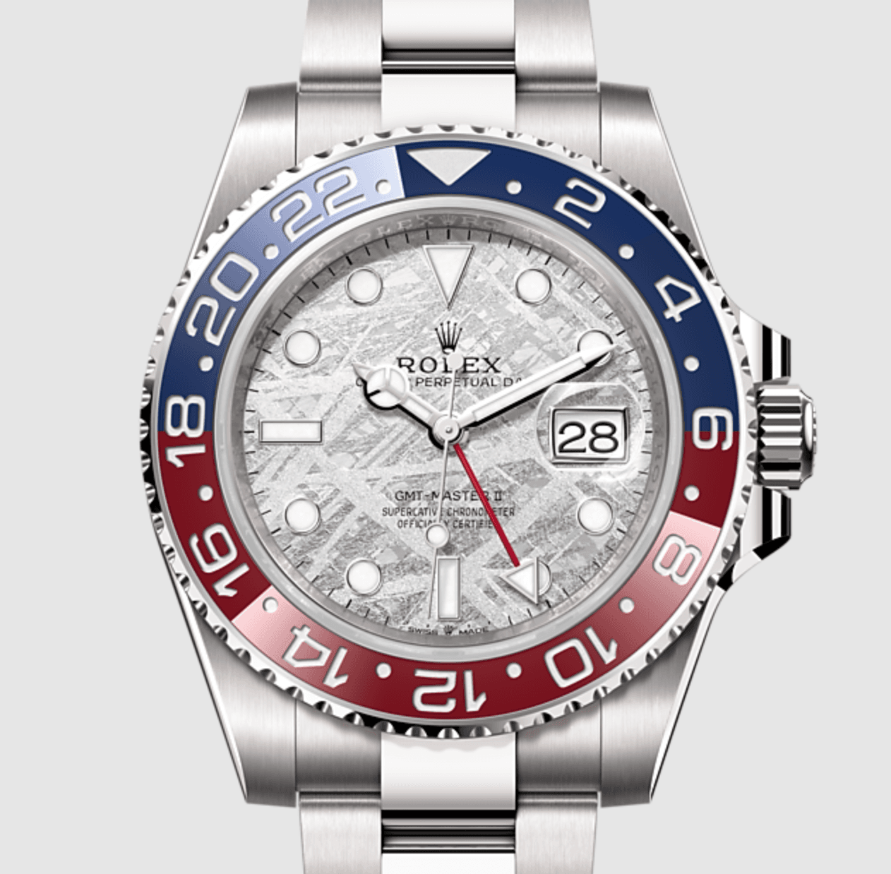 Rolex GMT Master 2 Pepsi with Meteorite Dial