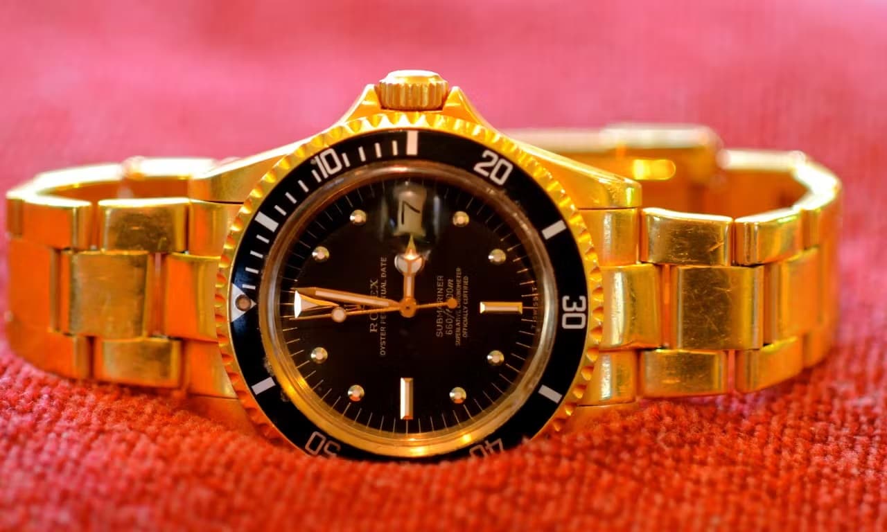 Gilliam's Gold Rolex Submatiner he dived with for 40 years.
