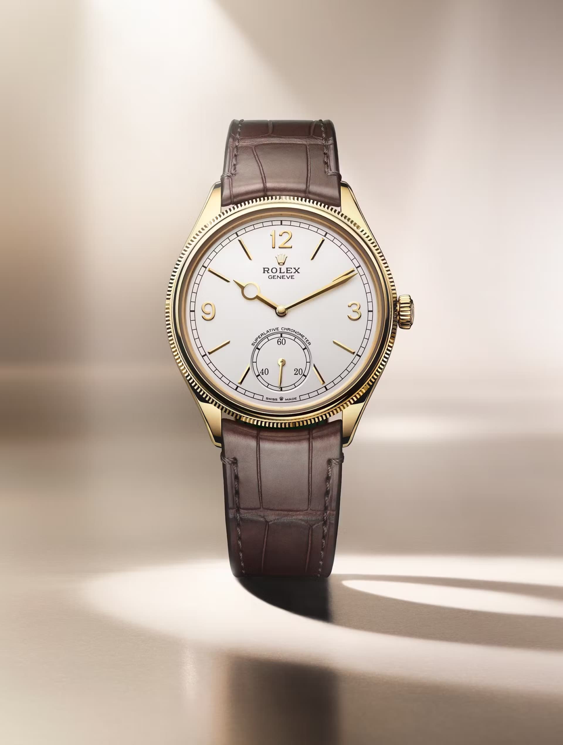 The new Rolex 1908 Dress Watch, based on a dial from 1931 with a new slim case, a new Calibre to power it and the small seconds at the six o'clock position. A fascinating move from Rolex that gained a lot of attention at the show this week.