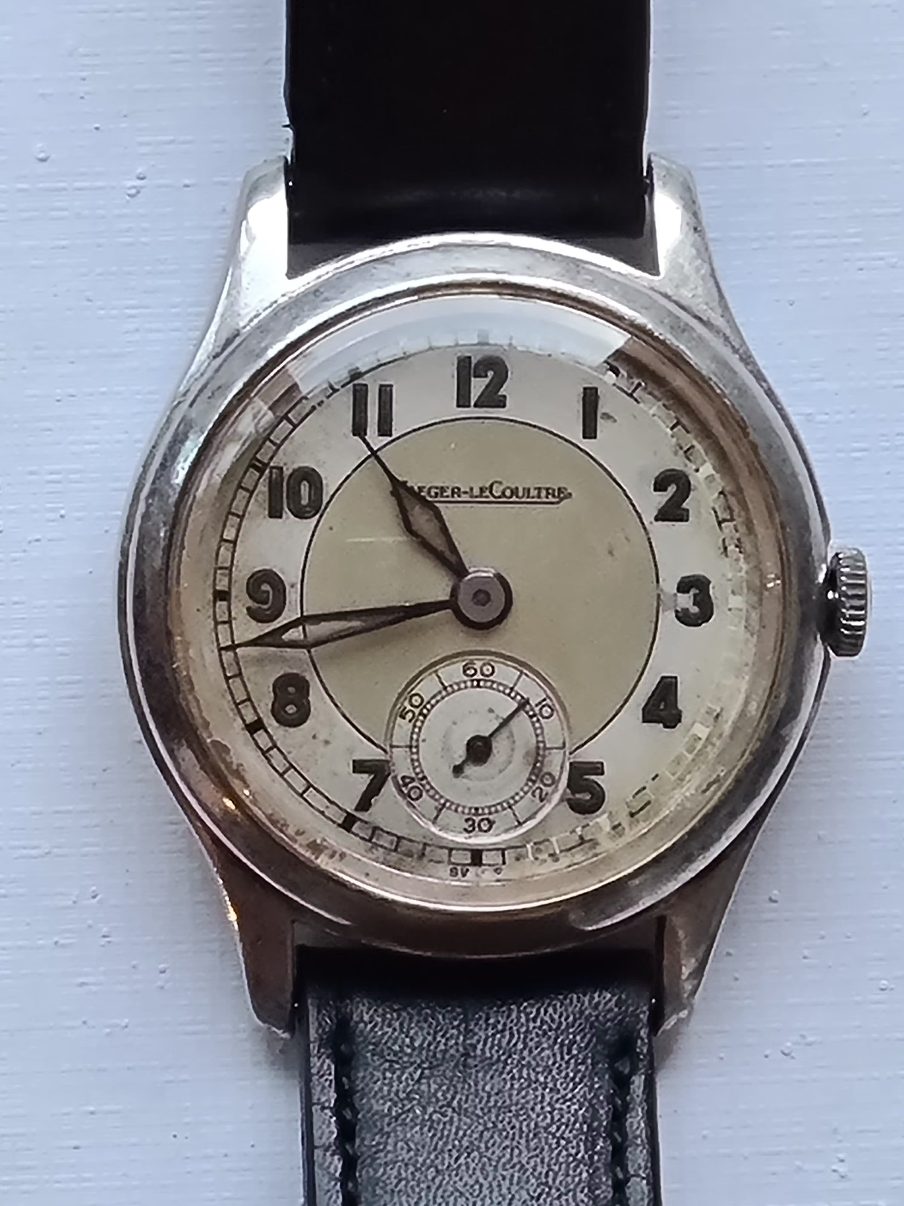 My first vintage watch purchase from eBay, a steel Jaeger LeCoultre time only model from the 1950s.