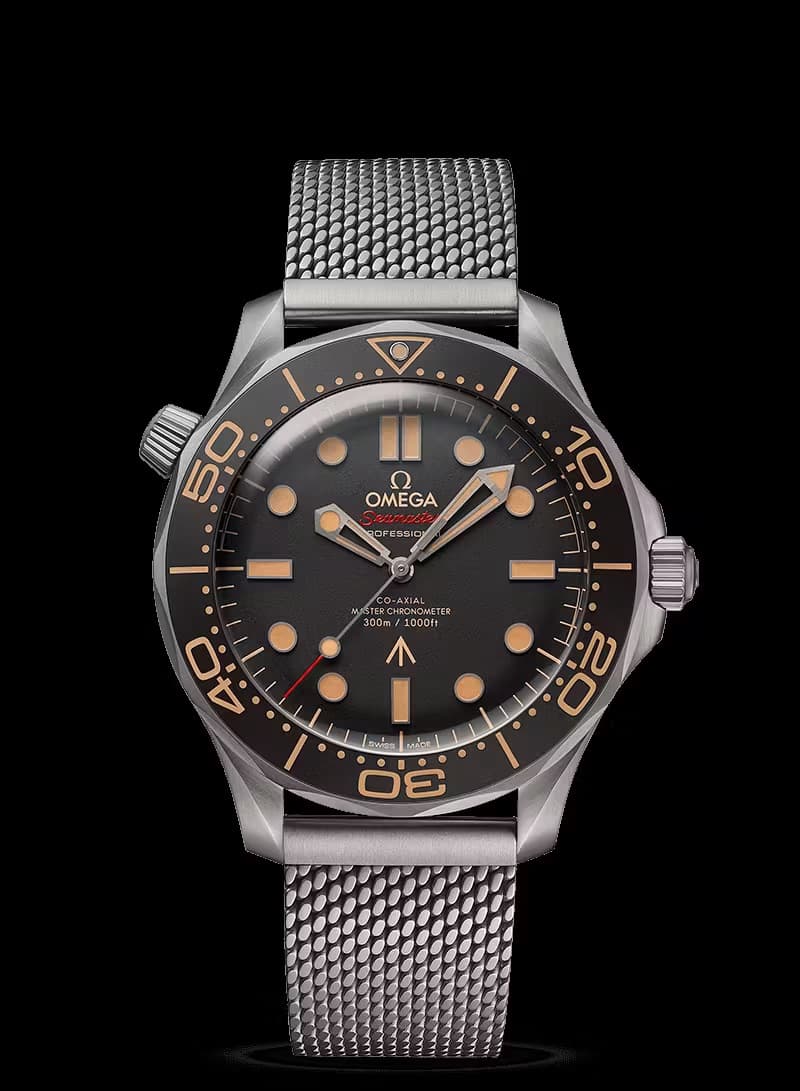 Omega Seamaster Diver 300m No Tme to Die James Bond in Titanium