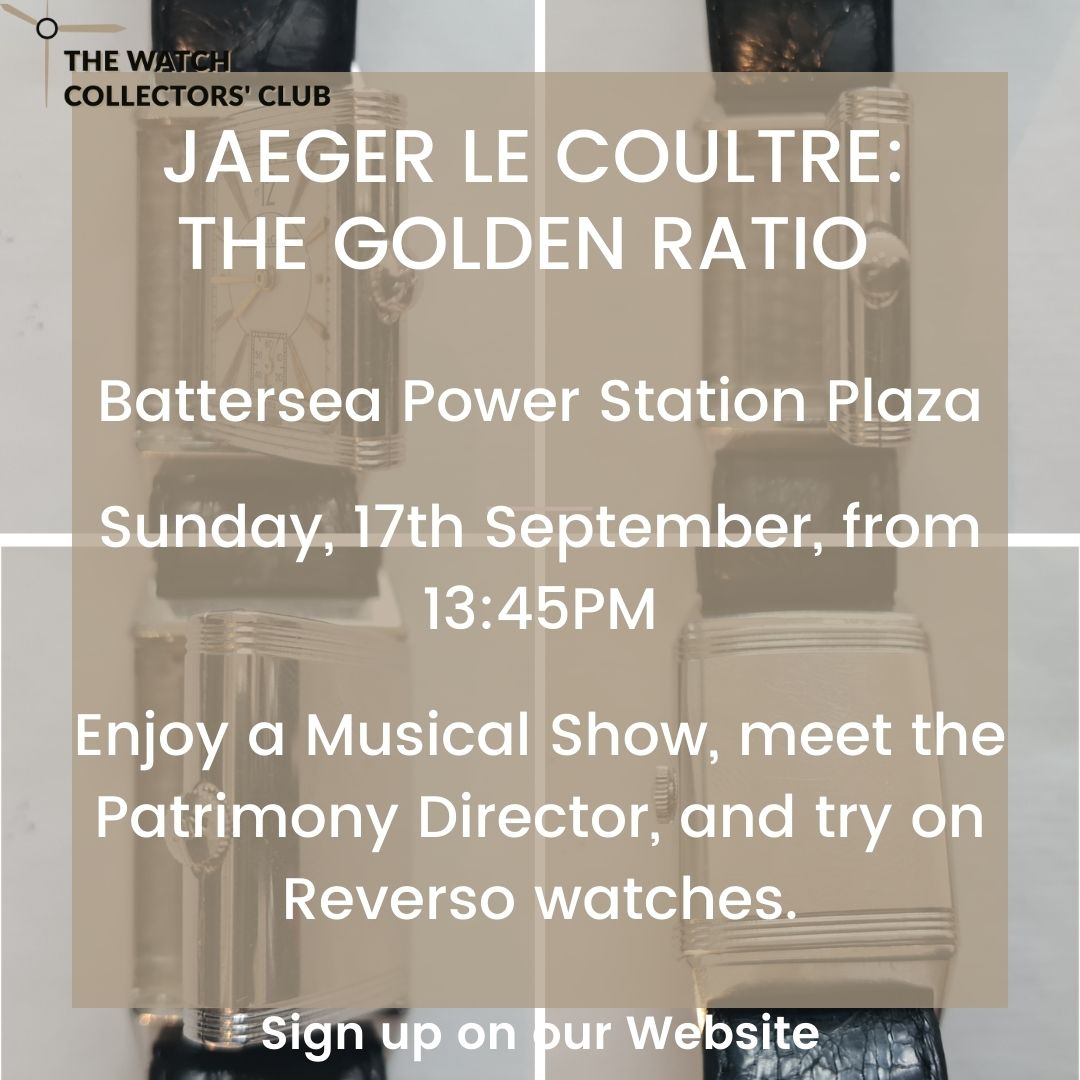 Jaeger Le Coultre The Golden Ratio Popup Visit - The Watch Collectors' Club